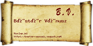 Bástár Vénusz névjegykártya